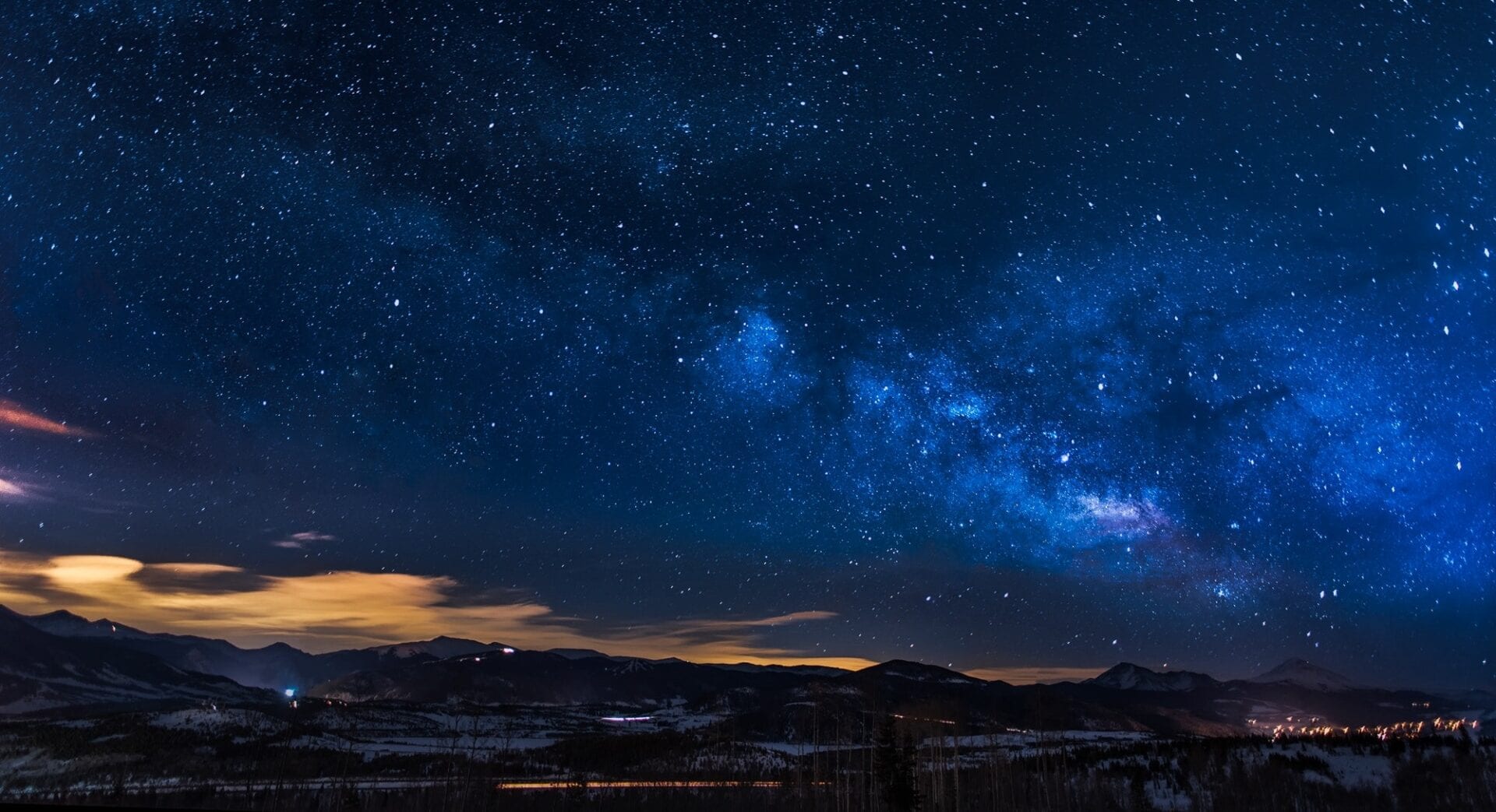 night sky mountains - Dr. Ben Frock
